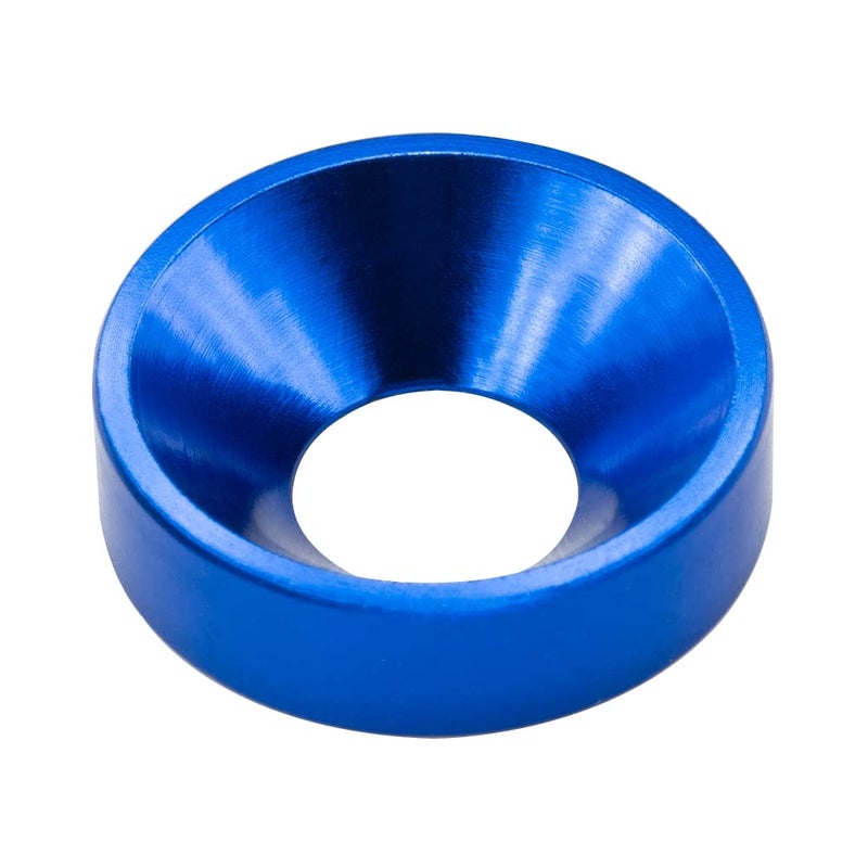 Lagefefe [60PCS] M5 Finishing Countersunk Washers, Anodized Aluminum Alloy, Head Washers Gaskets Cup Shim for Screw RC/FPV/PC/Drone/Mechanical Accessories Parts, Blue Color - Image 1
